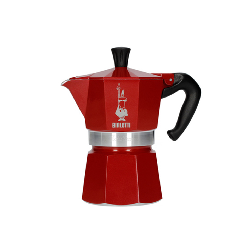 Bialetti Coffee Pot Rainbow 3 Cup 130ml Red