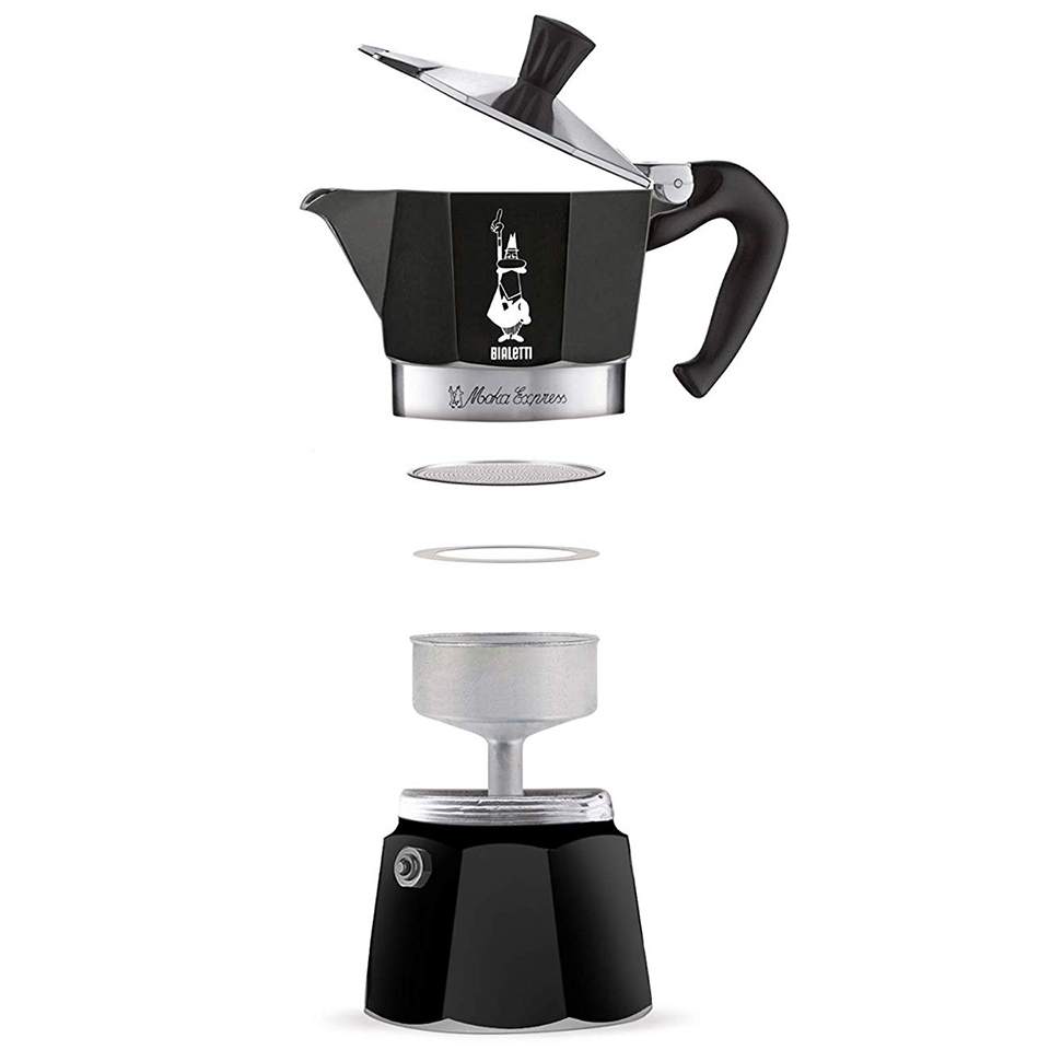 Bialetti Moka Express Black 3 cup